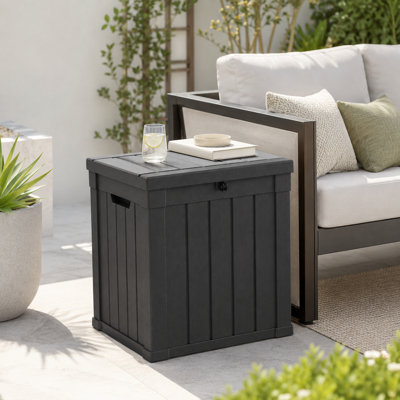Water Resistant Resin Lockable Deck Box