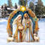 Figurine de crèche de Noël nostalgique