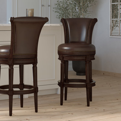 Upholstered Swivel Counter and Bar Stool