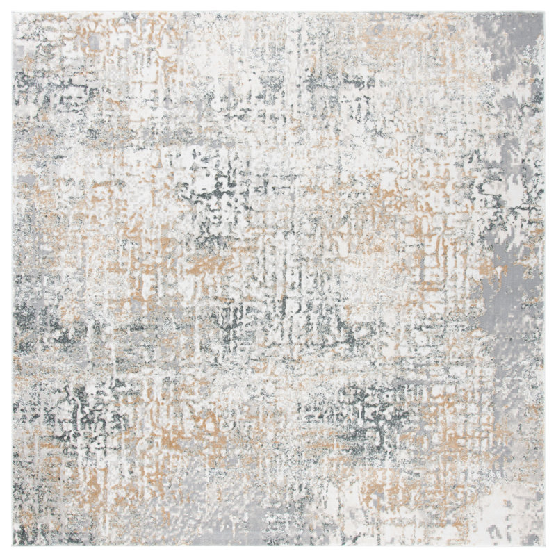 Edna Performance Abstract Rug, Square 10'