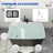 46.85'' x 27.3'' Freestanding Rectangular Soaking Small Acrylic Bathtub with Chrome Drain and Overflow-98301527