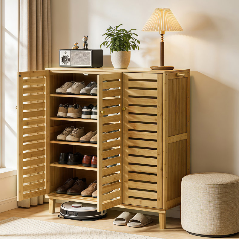Abelino 20 Pair Shoe Storage Cabinet