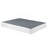 Upholstered Metal Mattress Foundation, Black-Toned Queen Size Frame for Stable Bedroom Mattress Support-625272627