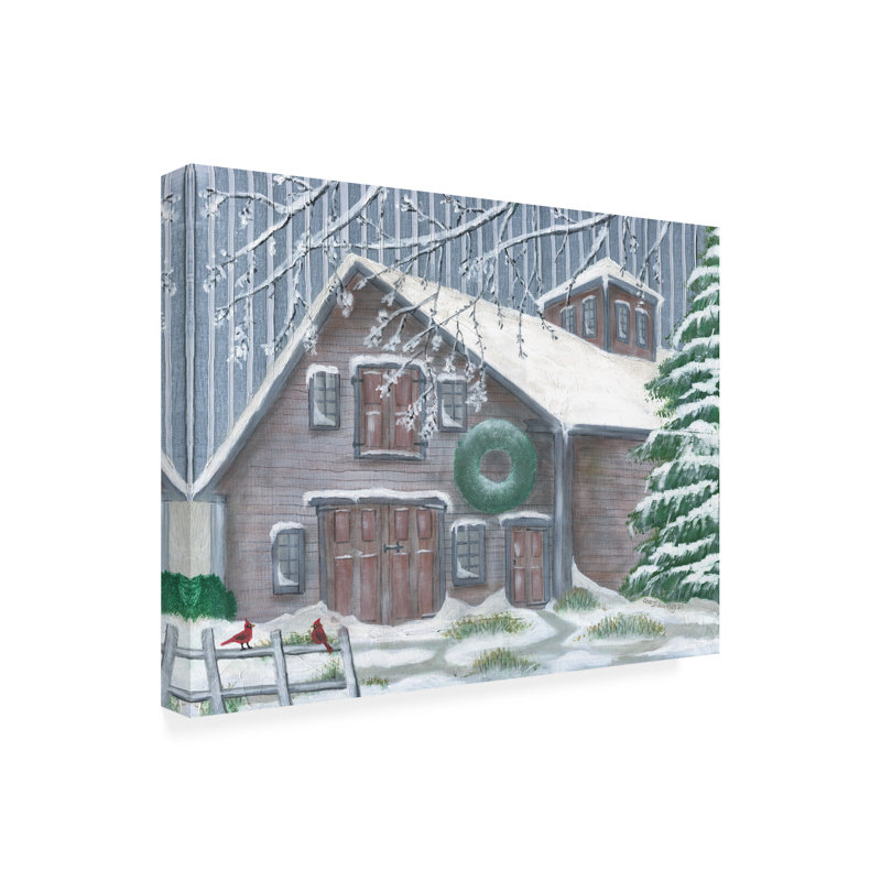 Art sur toile «Barn» par Cheryl Bartley, H 18 po x l 24 po