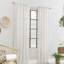 Malakhiy White/Brown Metal Adjustable 1" Single Curtain Rod-87898242