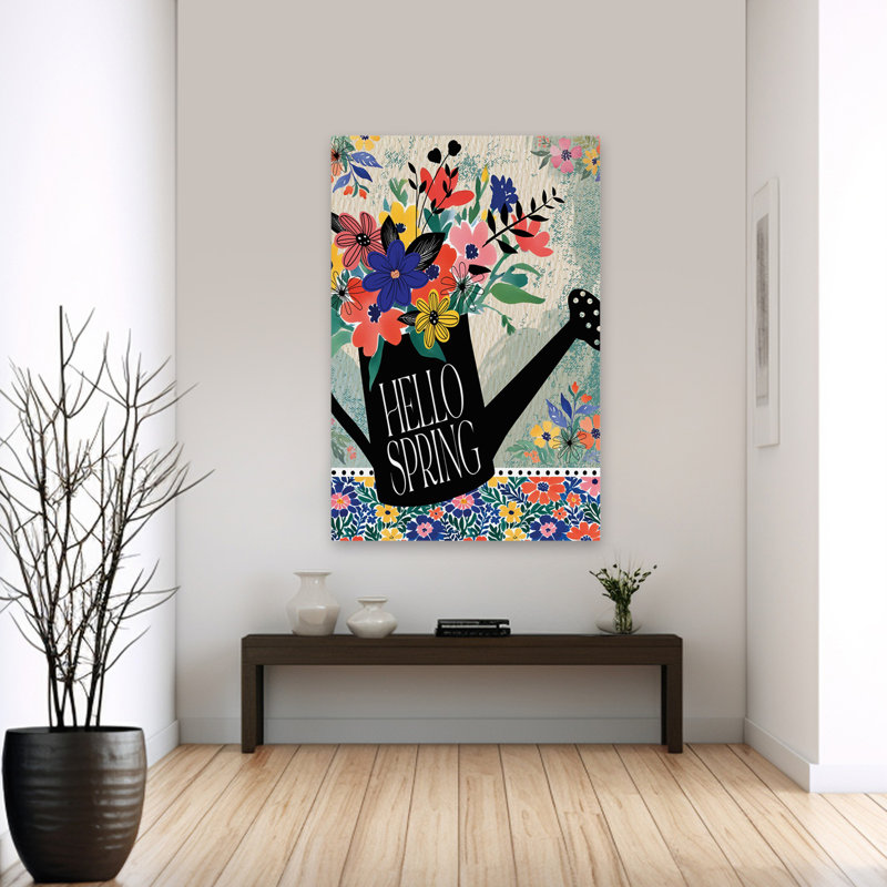 Arrosoir jardin printanier, H 60 po x l 40 po
