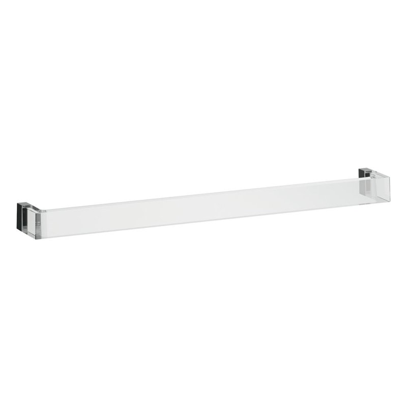 Kartell Wall Mounted Towel Bar, Crystal Transparent
