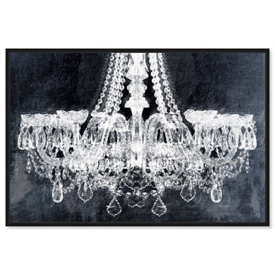 «Fashion and Glam Breakfast at Tiffany's Chandelier», reproduction sur toile tendue