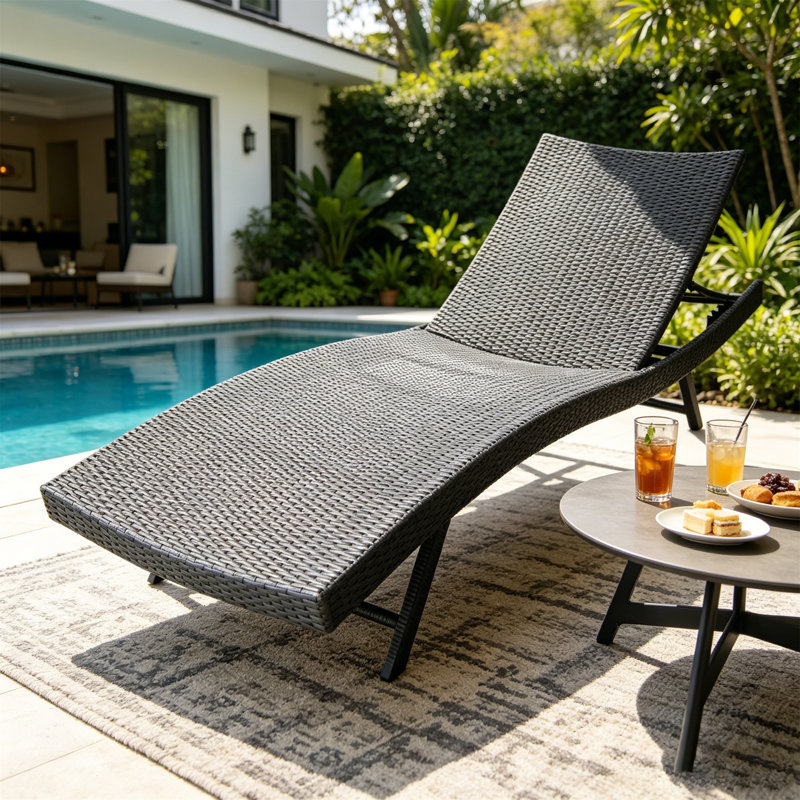 KAUAI PE WICKER CHAISE