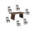 Chaliyah Acacia Solid Wood Dining Table-1347320636