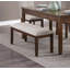 Banc de chenille foncé 1pc