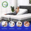 Structure de lit réglable avec matelas en mousse viscoélastique gélifiée blanche de 12 pouces-2055253590