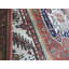 Tapis de la zone de laine orange noué la 5 pi x 7 pi 1 po one-of-kind