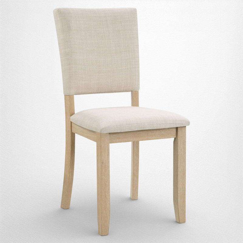 Dining Table Set, Rectangular Seating for 6, Wood, Upholstered Chairs & Bench, Dining Room, Light Oak, Light Oak