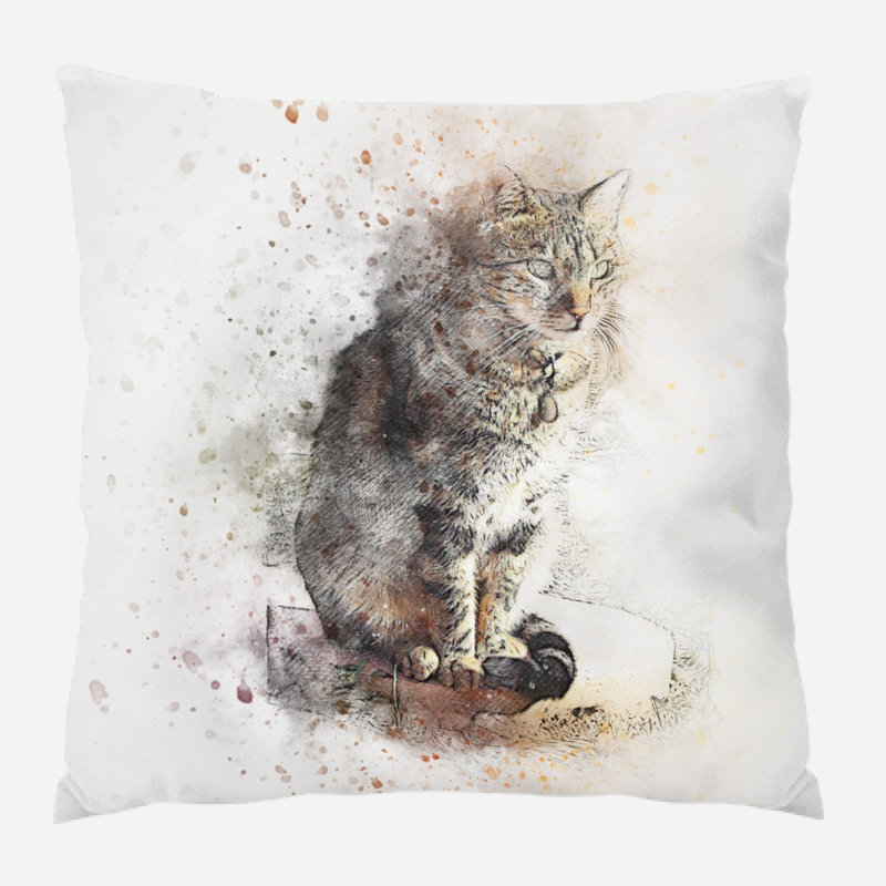 Croce Outdoor Reversible Throw Pillow, Microsuede, Indoor