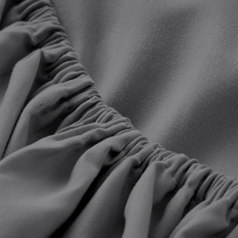 Ensemble de draps en microfibre avec taies d'oreiller, Gris, Ensemble de draps pour lit king size californien (