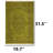 Chartreuse Green Faded Vintage Medallion Area Rug-849323579