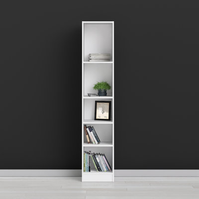 Darwen 15.98" W x 80" H Narrow 5 Shelf Bookcase
