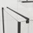 Shower Enclosure Frameless 36 In.d X 36 In. W X 72 In. H, Corner Shower Door With 1/4 In. Clear Tempered Glass, Pivot Opening, Black Finish