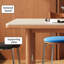 Bureau rectangulaire en fritté Durable Stonel-133631880