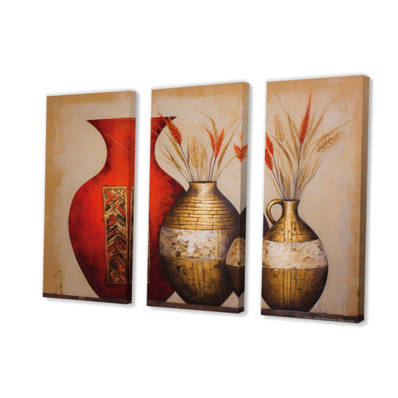 «Boston - Boho Pottery», ensemble de reproductions d'art mural, H 32 po x l 48 po x P 1 po