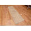 Tapis de couloir contemporain contemporain à poils longs en laine et crème moelleux One-of-a-Kind