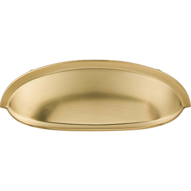 Honey Bronze Traditional Cup Pull with Mounting Hardware