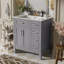 Meuble-lavabo 30 po avec lavabo en céramique-418740757