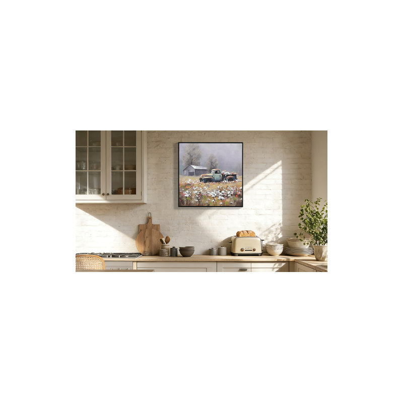 «Rustic Farmhouse», reproduction d'art sur toile encadrée 24 x 24