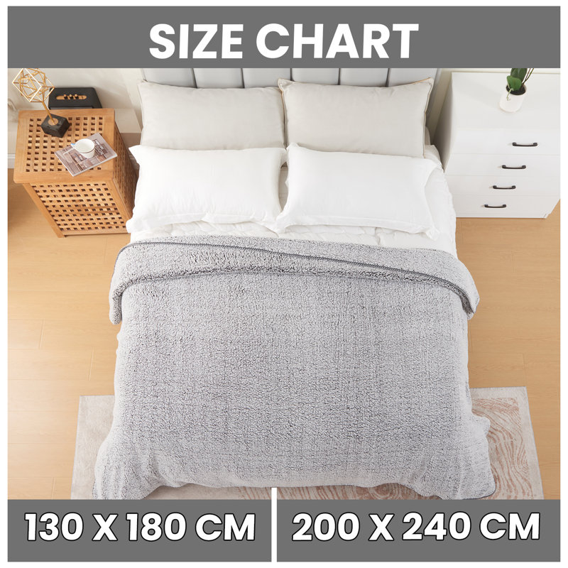 Standard Throw Blanket, Charcoal