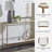 Hanriette 52'' Glass Top Console Table-1091104820