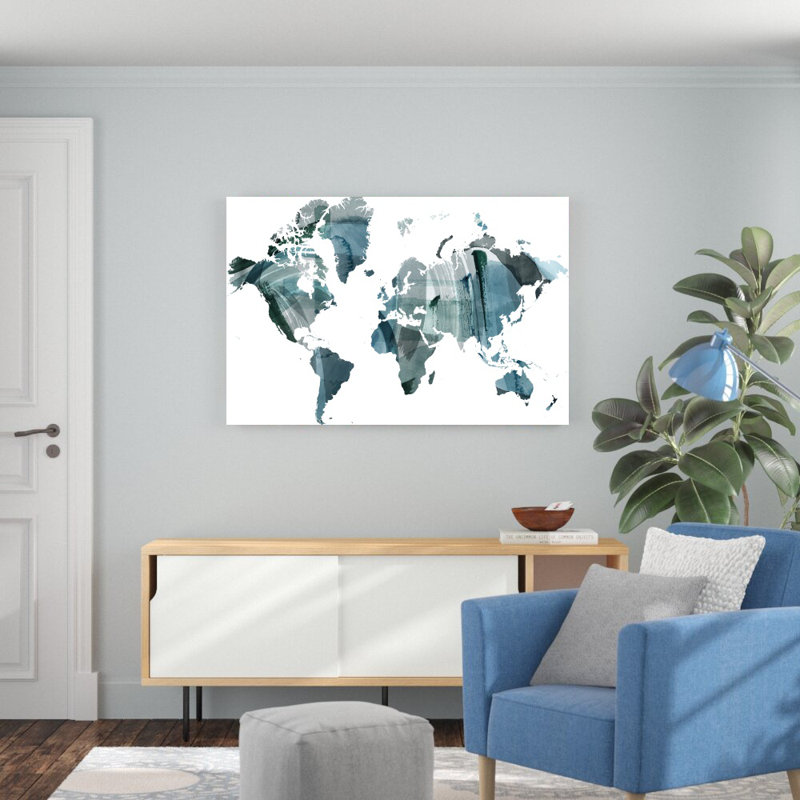 «World Wash» par Grace Popp - impression sur toile tendue, H 32 po x l 48 po
