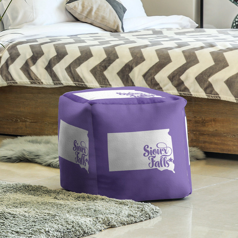 Repose-pieds cubique south dakota sioux chute, Mauve