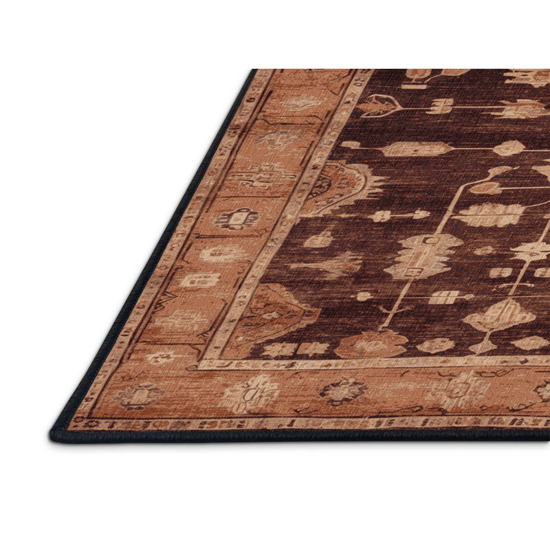 Tapis noir surteint lavable à la machine, Carré 5 pi