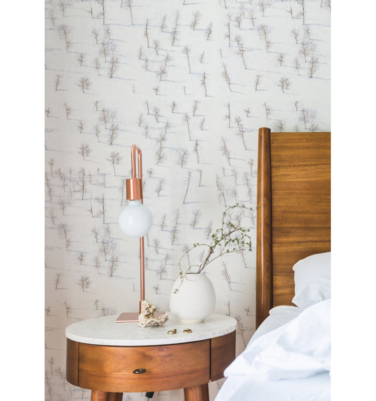 Rouleau de papier peint L 10 pi x l 24 po Birch Trees, PVC, Autocollant