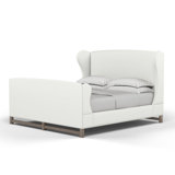 Herbert Upholstered Wingback Bed