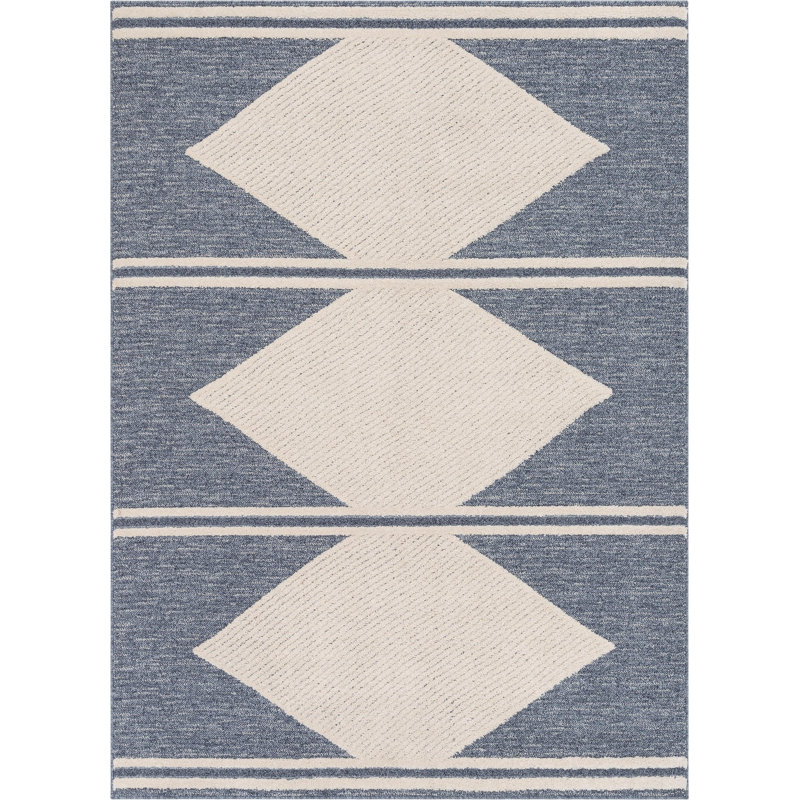 Rectangle Moroccan Synthetic Area Rug, Rectangle 160 x 220cm