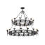 Lustre 28 lumières façon bougie Majella