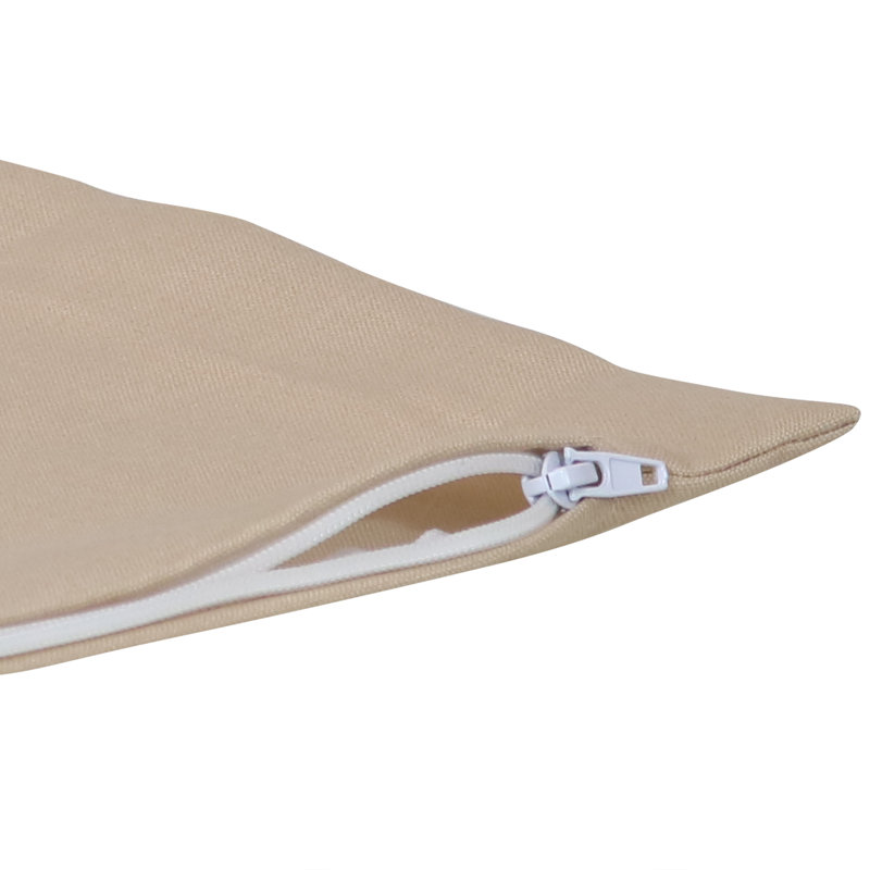  Outdoor Square Pillow Cover, Beige, 20"H x 12"W