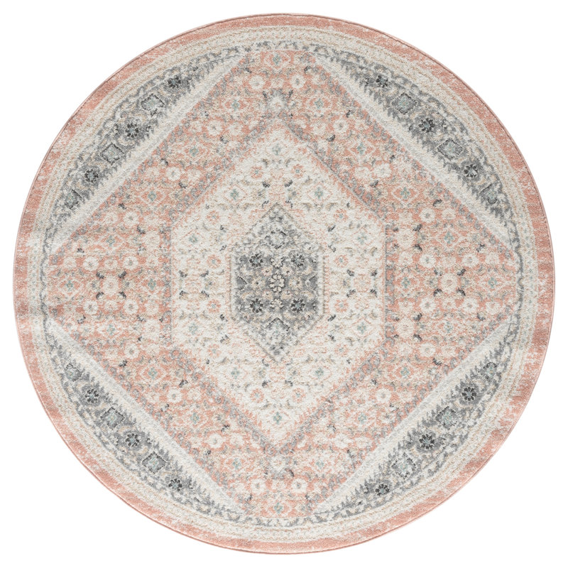 Dornfelder Oriental Indoor Rug, Round 6'