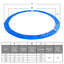 Coussin de cadre pour trampoline 13 '-66639417