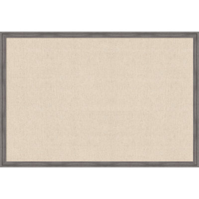 Tableau magnétique encadré en tissu, babillard à tissage neutre 38 x 26 pour l'organisation murale