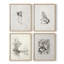 "Croquis rétro XCII", 4 pièces sur papier-886312600-886312603