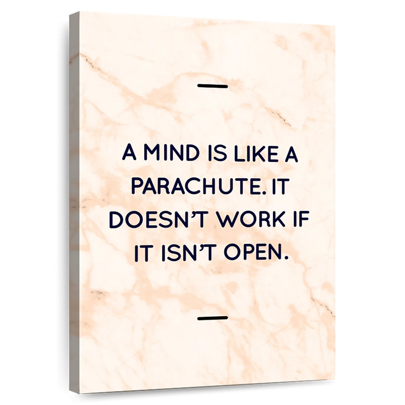 Mind Wisdom Quote, 51" H x 34" W