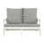 Coussin gris / cadre blanc est en rupture de stock