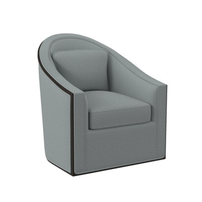 Academy Upholstered Swivel Barrel Chair