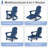 Plastic/Resin Folding and Rocking Adirondack Chair with Ottoman-130104934