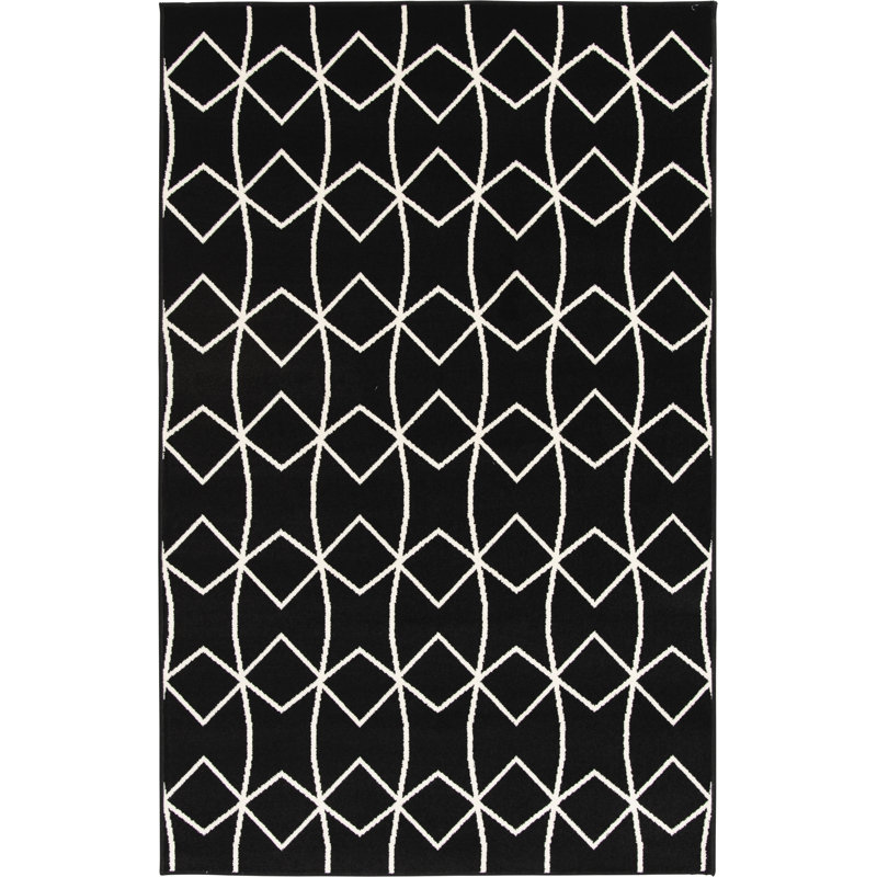 Mulhouse Geometric Indoor / Outdoor Rug, Rectangle 4' x 6'
