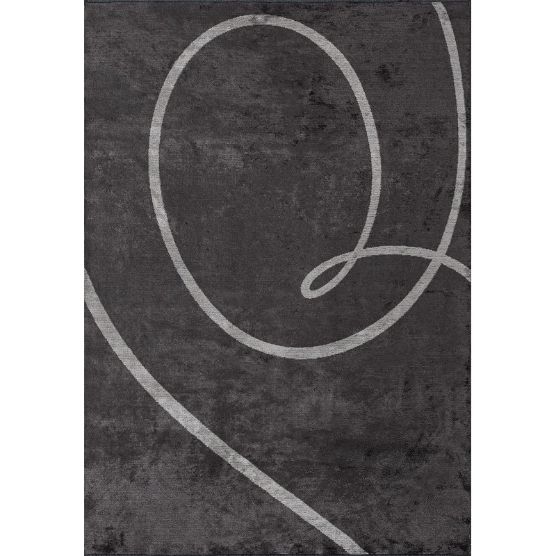 Squiggle moderne et abstrait, Rectangulaire : 6 pi 7 po x 9 pi 10 po