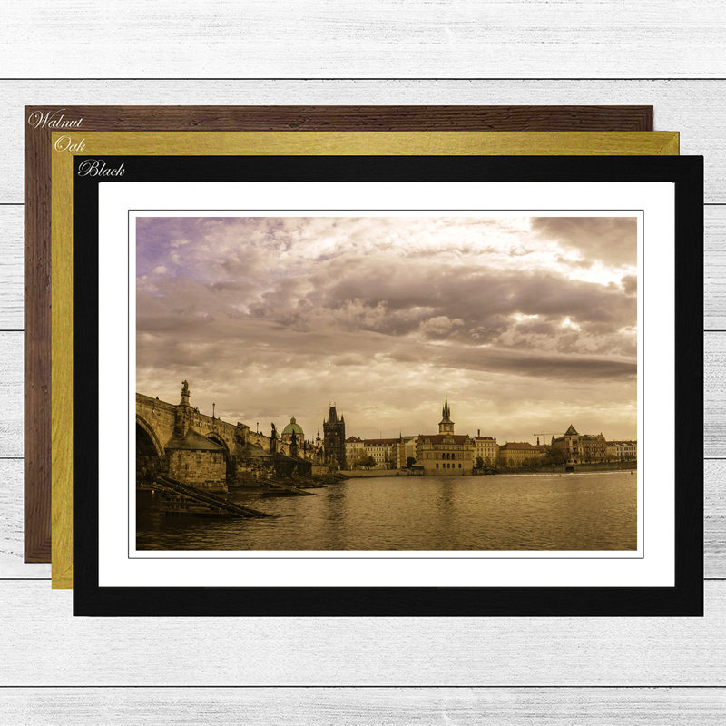 Single Picture Frame Print, Black